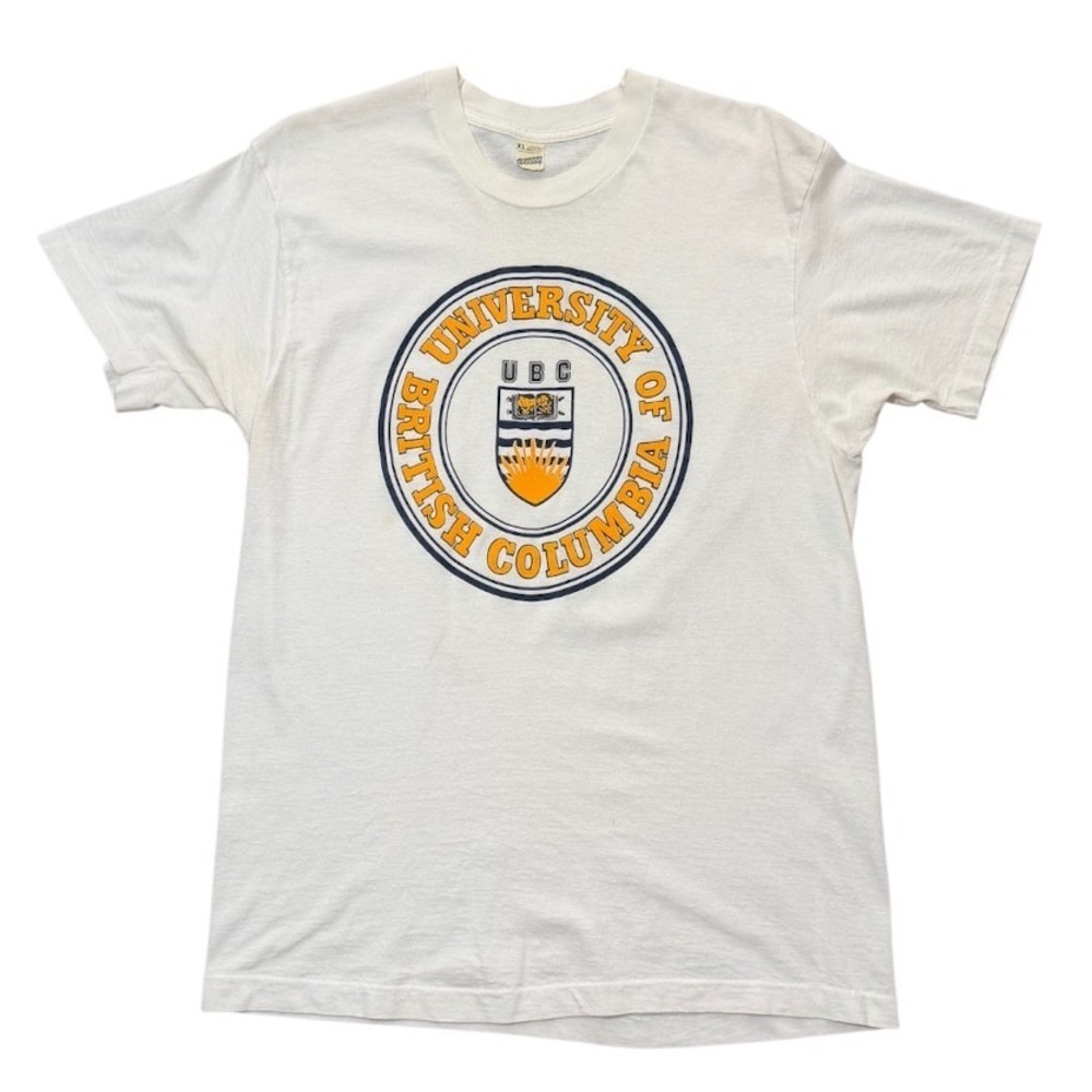 Vintage 80s University of British Columbia UBC School Vancouver Graphic T-shirt